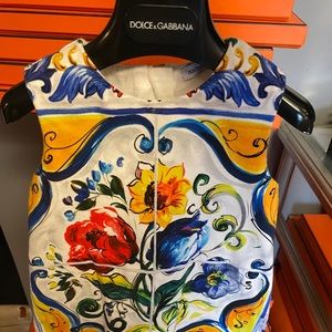 Dolce and Gabbana girls Majolica Dress size 2